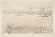 Early Morning, James McNeill Whistler American, Lithotint with scraping, on a prepared half-tint ground, printed in black ink on cream wove paper; third state of four (Chicago)
