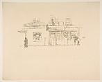 Chelsea Shops, James McNeill Whistler  American, Transfer lithograph, printed in black ink on ivory laid paper; second state of two (Chicago)