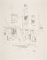 Churchyard, James McNeill Whistler (American, Lowell, Massachusetts 1834–1903 London), Transfer lithograph on grayish chine mounted on off-white plate paper; only state (Chicago)