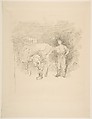 The Farriers, James McNeill Whistler  American, Transfer lithograph, printed in black ink on cream wove proof paper; only state (Chicago)