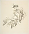 The Winged Hat, James McNeill Whistler (American, Lowell, Massachusetts 1834–1903 London), Transfer lithograph, printed in black ink on off-white medium weight laid paper; second state of two (Chicago)