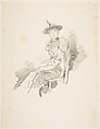 The Winged Hat, James McNeill Whistler American, Transfer lithograph; second state of two (Chicago); printed in black ink on ivory smooth wove paper