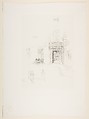 Courtyard, Chelsea Hospital, James McNeill Whistler (American, Lowell, Massachusetts 1834–1903 London), Lithograph with stumping on grayish white chine mounted on white plate paper; only state (Chicago)