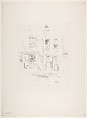 Churchyard, James McNeill Whistler (American, Lowell, Massachusetts 1834–1903 London), Transfer lithograph on grayish chine mounted on off-white plate paper; only state (Chicago)