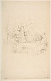 The Garden, James McNeill Whistler  American, Transfer lithograph, printed in black ink on ivory laid paper; only state (Chicago)