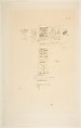 Hôtel Colbert, Windows, James McNeill Whistler (American, Lowell, Massachusetts 1834–1903 London), Transfer lithograph; only state (Chicago); printed in black ink on cream wove paper