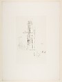 Cocks and Hens, Hôtel Colbert, James McNeill Whistler (American, Lowell, Massachusetts 1834–1903 London), Transfer lithograph, printed on grayish ivory chine mounted on ivory plate paper; only state (Chicago)