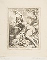 Bacchante et jeune satyre, Jean Honoré Fragonard  French, Etching