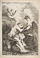 The Vision of Saint Jerome, Jean Honoré Fragonard (French, Grasse 1732–1806 Paris), Etching, first state