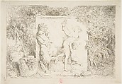 Danse de satyres, Jean Honoré Fragonard (French, Grasse 1732–1806 Paris), Etching, first state