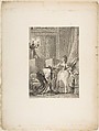 Le Cocu battu et content, from "Contes et nouvelles en vers par Jean de La Fontaine.  A Paris, de l'imprimerie de  P. Didot, l'an III de la République, 1795", Jean-Louis Delignon  French, Etching and engraving; second state of three (Cohen)