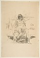 The Draped Figure, Seated, James McNeill Whistler  American, Transfer lithograph with stumping; only state (Chicago), this impression printed without letters either before or after the edition; medium weight cream laid paper