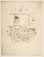 The Long Balcony, James McNeill Whistler  American, Transfer lithograph, printed in black ink on medium weight laid paper; second state of two (Chicago)