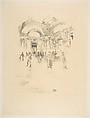 The Long Gallery, Louvre, from "The Studio", James McNeill Whistler  American, Transfer lithograph with stumping, printed in black ink on ivory wove paper; only state (Chicago)