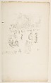 Nursemaids: "Les Bonnes du Luxembourg", James McNeill Whistler  American, Transfer lithograph, printed in black ink on fine cream laid paper removed from an old ledger; second state of two (Chicago)