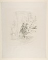 The Duet, No. 2, James McNeill Whistler  American, Transfer lithograph; only state (Chicago); printed in black ink on grayish laid China paper