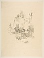 Late Picquet, James McNeill Whistler  American, Transfer lithograph; only state (Chicago); printed in black ink on cream simili-vellum