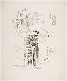 La Belle Jardinière, James McNeill Whistler  American, Transfer lithograph with stumping and scraping; only state (Chicago); printed in black ink on fine laid Japan