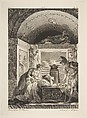 La Matrone d'Ephese, from Contes et nouvelles en vers par Jean de La Fontaine.  A Paris, de l'imprimerie de  P. Didot, l'an III de la République, 1795, Jean-Louis Delignon  French, Etching and engraving; third state of three (Cohen)