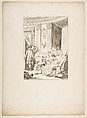 Le Mari Confesseur, from "Contes et nouvelles en vers par Jean de La Fontaine.  A Paris, de l'imprimerie de  P. Didot, l'an III de la République, 1795", Jean-Baptiste Tilliard  French, Etching; first state of three (Cohen)