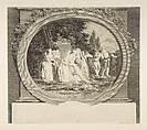 Jeu de Societe dans un Parc, Jean Honoré Fragonard French, Etching