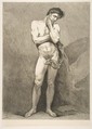 An "Académie": Standing Man, Carle (Charles André) Vanloo French, Etching