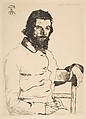 Portrait of Charles Meryon, Félix Bracquemond French, Etching