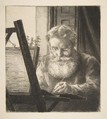 Portrait of Edwin Edwards, Félix Bracquemond  French, Etching; sixth state of seven
