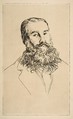 Portrait of Charles Leland, Félix Bracquemond French, Etching
