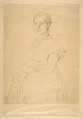 Madame Granger, after Ingres, Félix Bracquemond French, Drypoint; first state of four