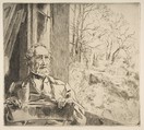 Portrait of Meyer-Heine, Félix Bracquemond  French, Etching and drypoint; first state of three