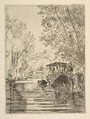 The Dyer's Boat (Bas-Meudon), Félix Bracquemond  French, Etching; first state of two