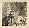 In the Zoological Garden, Félix Bracquemond  French, Etching, aquatint, and drypoint; sixth state of seven
