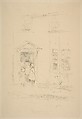 Little Doorway, Lyme Regis, James McNeill Whistler (American, Lowell, Massachusetts 1834–1903 London), Transfer lithograph; only state (Chicago); printed in black ink on cream wove proofing paper