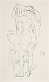 Study, James McNeill Whistler (American, Lowell, Massachusetts 1834–1903 London), Transfer lithograph, printed on grayish white chine mounted on white plate paper; only state (Chicago)