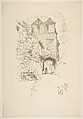 The Priest's House, Rouen, James McNeill Whistler  American, Transfer lithograph with stumping and scaping; second state of two (Chicago); printed in black ink on medium weight cream laid paper