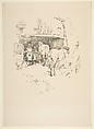 The Smith's Yard, James McNeill Whistler  American, Transfer lithograph; only state (Chicago), as published; printed from a supplementary stone on medium-weight ivory wove paper with a smooth finish