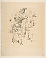 Father and Son, James McNeill Whistler  American, Transfer lithograph; only state (Chicago); printed in black ink on cream Japanese paper