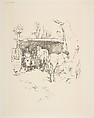 The Smith's Yard, from "The International Studio", James McNeill Whistler  American, Transfer lithograph; only state (Chicago), as published; printed from a supplementary stone on medium-weight ivory wove paper with a smooth finish