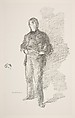 Study No. 1: Mr. Thomas Way, James McNeill Whistler (American, Lowell, Massachusetts 1834–1903 London), Transfer lithograph; printed in black ink on grayish white chine mounted on off- white plate paper; only state (Chicago)