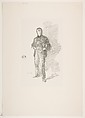 Study No. 1: Mr. Thomas Way, James McNeill Whistler (American, Lowell, Massachusetts 1834–1903 London), Transfer lithograph; printed in black ink on grayish white chine mounted on off- white plate paper; only state (Chicago)