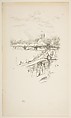 Savoy Pigeons, James McNeill Whistler  American, Transfer lithograph; only state (Chicago), from the published edition printed from a supplementary stone; printed in black ink on heavy cream laid paper
