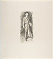 Count Robert de Montesquiou, No. 2, James McNeill Whistler  American, Transfer lithograph with scraping, drawn on thin transparent transfer paper; only state (Chicago); printed in black ink on grayish ivory China paper