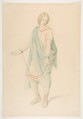 The soprano Karoline Hetzenecker in the role of Sesto in La Clemenza di Tito by W.A. Mozart, Moritz von Schwind  Austrian, Graphite and watercolor