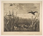Sarcelles, Félix Bracquemond French, Etching; third state of four