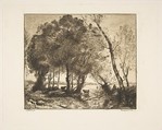 Le Lac, Félix Bracquemond  French, Etching; first state of two