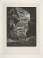 Adieu aux Karpatz, Félix Bracquemond French, Etching on chine collé; first state of two