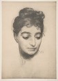 Woman's Head, from "L'Estampe Moderne", Félix Bracquemond  French, Photolithograph
