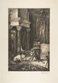 Le Singe et le chat, Félix Bracquemond  French, Etching; fifth state of five