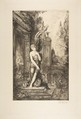 L'Homme qui court après la Fortune et celui qui l'attend dans son lit, Félix Bracquemond  French, Etching; fifth state of five